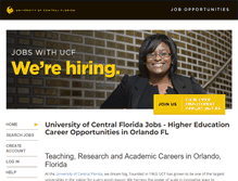 Tablet Screenshot of jobswithucf.com